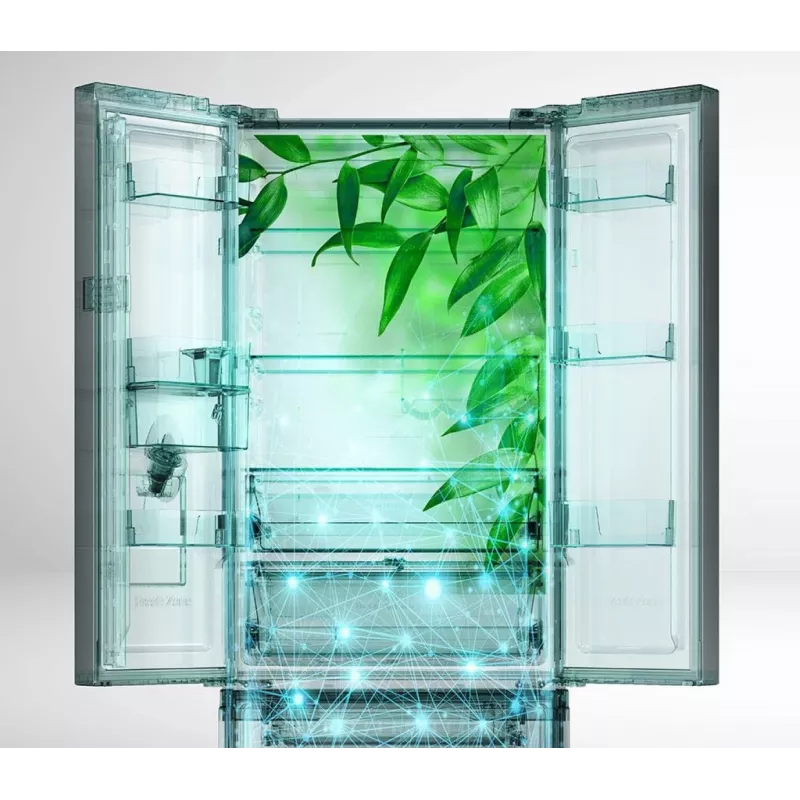 Hisense RF632N4WFE side-by-side refrigerator Freestanding 485 L Black