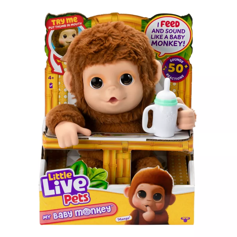Moose Toys My Baby Monkey Mango, Boy/Girl, 4 yr(s), Light effects, Sounding