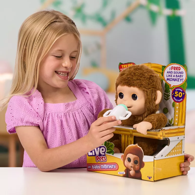 Moose Toys My Baby Monkey Mango, Boy/Girl, 4 yr(s), Light effects, Sounding
