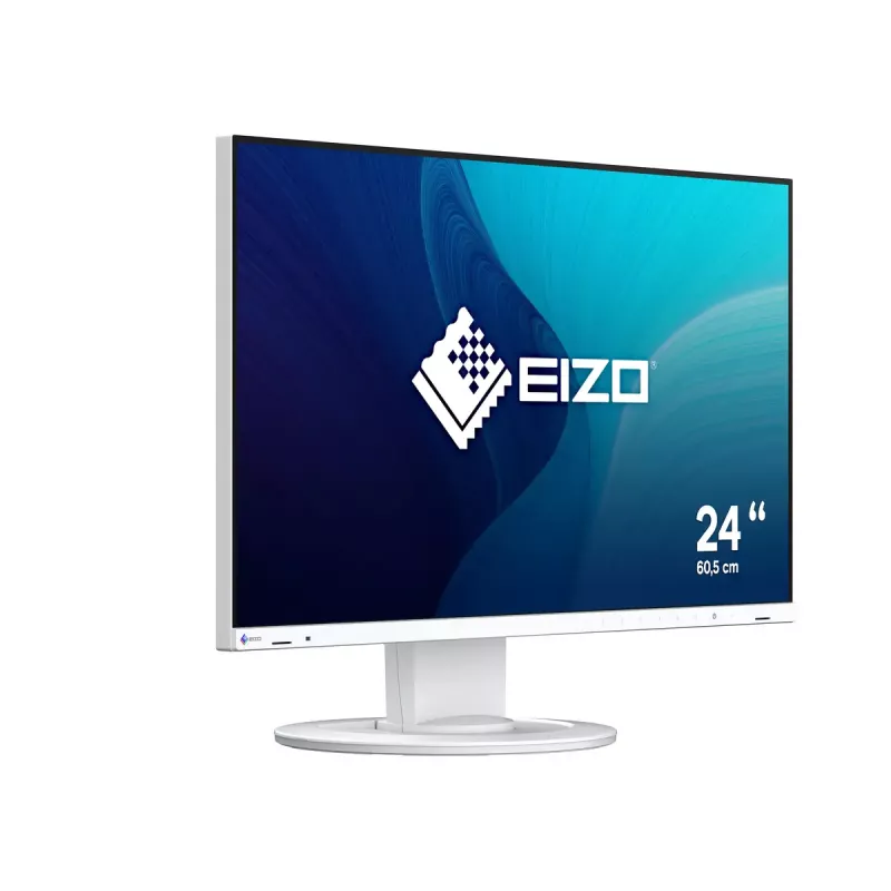 Computer monitor EIZO FlexScan EV2400R-WT — 23.8 inch (60.5 cm) Full HD IPS, 1920×1080, 5 ms, USB hub, speakers, height adjustable, VESA, white
