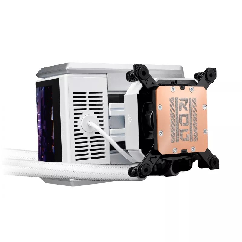 All-in-one liquid cooler ASUS ROG RYUO IV 360 ARGB WHT — 360 mm radiator, 120 mm fans, White