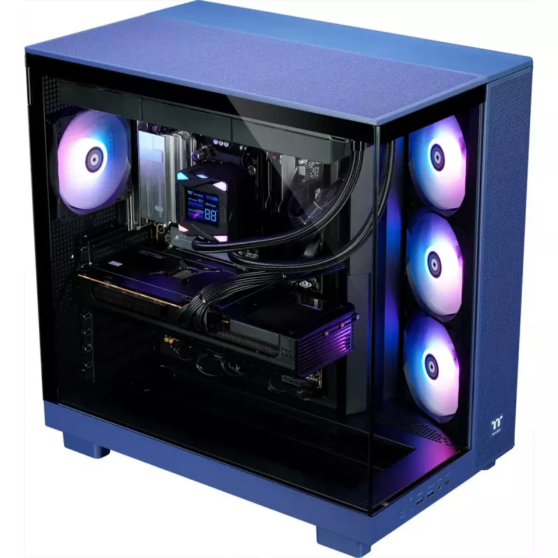 Desktop gaming PC THERMALTAKE FTW V380XL 9070XT purple/transparent with Windows 11 Pro