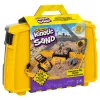 Kinetic Sand , Construction Site Folding Sandbox with 2lbs Play Sand & Toy Truck, Storage Case, Sensory Toys, Holiday Gifts for Kids Ages 3 and up