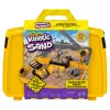 Kinetic Sand , Construction Site Folding Sandbox with 2lbs Play Sand & Toy Truck, Storage Case, Sensory Toys, Holiday Gifts for Kids Ages 3 and up