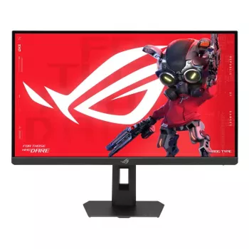 27 inch ASUS ROG Strix XG27JCG gaming monitor — 5K Ultra HD 5120×2880, Fast IPS, 0.3 ms, 350 cd/m², USB 3.2 Gen1, VESA, height adjustable, black