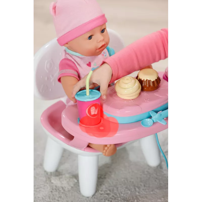 BABY born Lunchtime Table, Doll table, 3 yr(s), Batteries required, Sound effects, Light effects