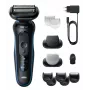 Foil shaver BRAUN Series 5 52-B1650S — 3-blade, Li-Ion battery, wet & dry, trimmer, blue
