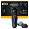 Foil shaver BRAUN Series 5 52-B1650S — 3-blade, Li-Ion battery, wet & dry, trimmer, blue