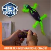 HEX BOTS Glow-in-the-Dark Gecko, Rechargeable Remote Control Robot Kids Toys, Climbs up Walls for Prank Toys & Games, RC Robot for Boys & Girls Ages 4 & Up