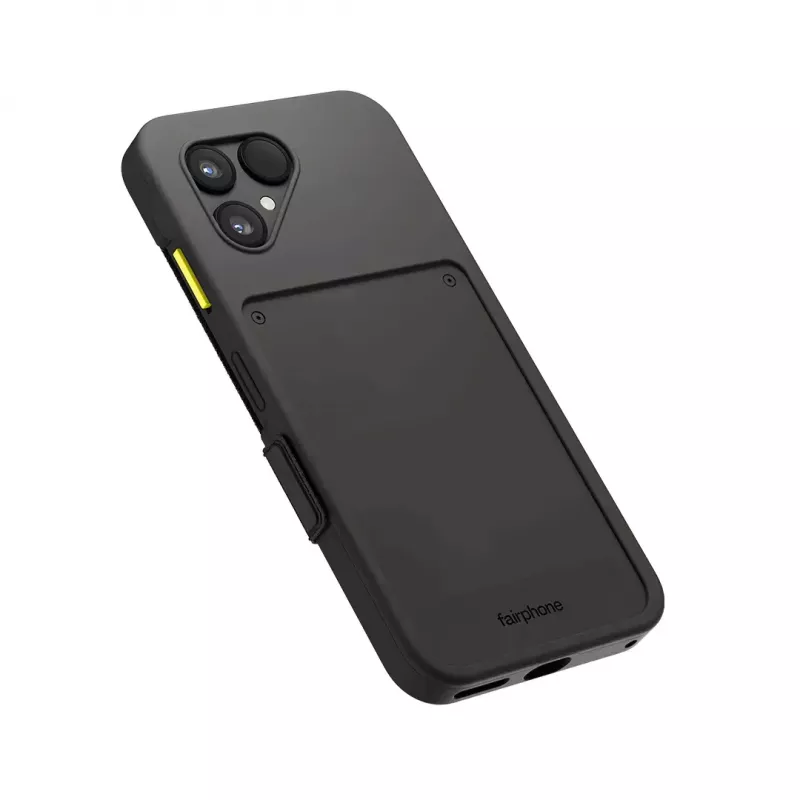 Flip case Fairphone F6FLIP-1ZW-WW1 for Fairphone 6, flip cover for 16 cm (6.31 inch) screen, plastic, black