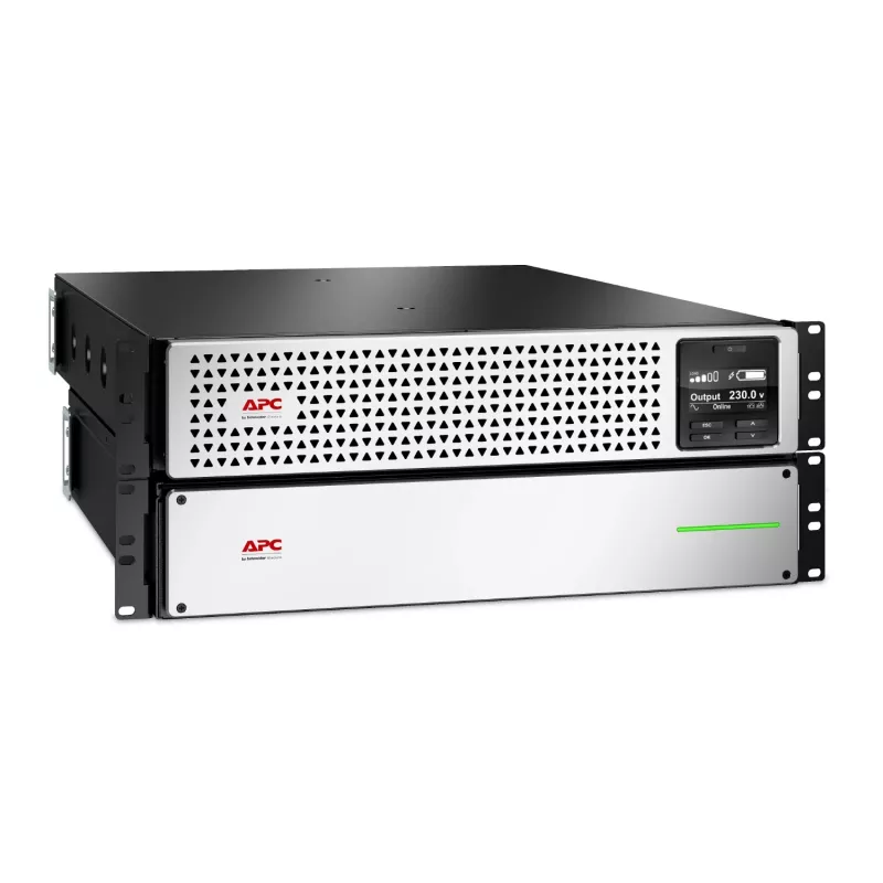 APC Smart-UPS On-Line, 3kVA, Lithium-ion, Rackmount 4U, 230V, 6x C13+2x C19 IEC outlets, Network Card, Extended long runtime, Rail kit included