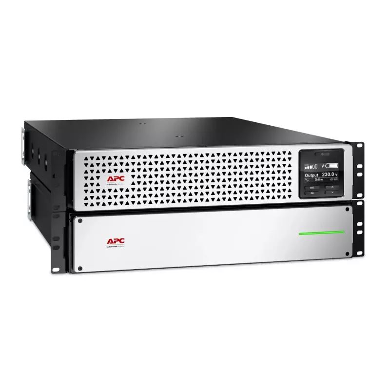 APC Smart-UPS On-Line, 3kVA, Lithium-ion, Rackmount 4U, 230V, 6x C13+2x C19 IEC outlets, SmartSlot, Extended long runtime, Rail kit included