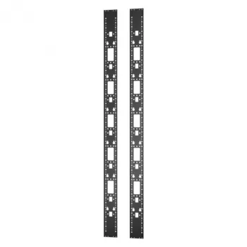 Rack rail APC ER7RCC48 — 0U, black, 129 mm width, 2135 mm height, mounting depth max 1 cm (2 pcs)