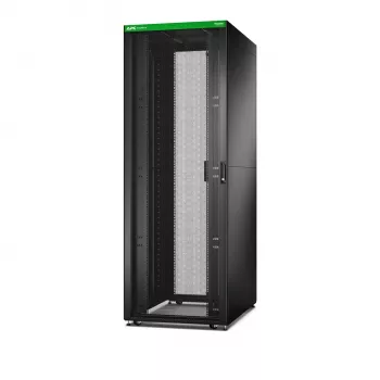 Freestanding server rack APC Easy Rack 48U (black) with roof, castors, feet, 4 brackets, side panels — 2258H x 800W x 1200D mm