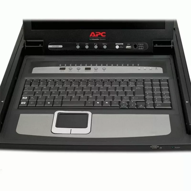 APC 17 inch Rack LCD Console with Integrated 16 Port Analog KVM Switch
