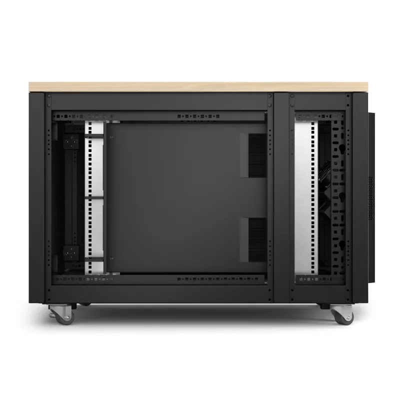 APC NetShelter Soundproof, 12U, Server Rack Enclosure, Maple
