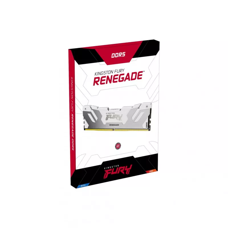 Desktop DDR5 32GB 6400MT/s CL32 288-pin DIMM Kingston FURY Renegade RGB White 1.4V
