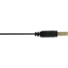 InLine USB 2.0 Flat Cable Type A male / female gold plated black 2m