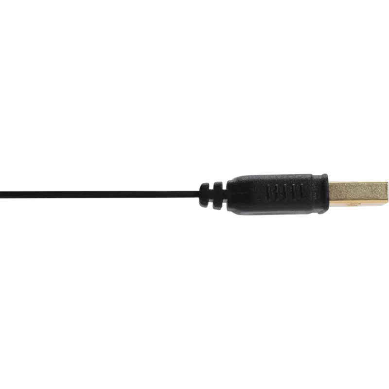 InLine USB 2.0 Flat Cable Type A male / female gold plated black 2m