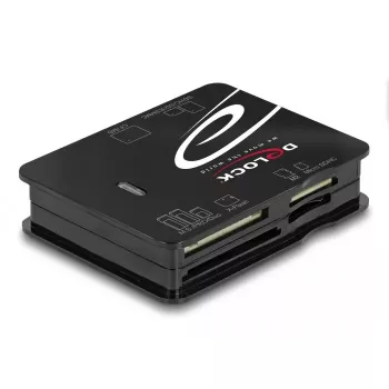 Card Reader DeLOCK 91007 USB 2.0 Black CF MMC MS MicroSD xD