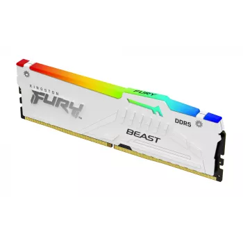 Kingston Technology FURY Beast 16GB 6400MT/s DDR5 CL32 DIMM White RGB EXPO