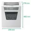 Leitz IQ Office Paper Shredder P4, Cross shredding, 22.3 cm, 4 x 40 mm, 23 L, 225 sheets, 55 dB