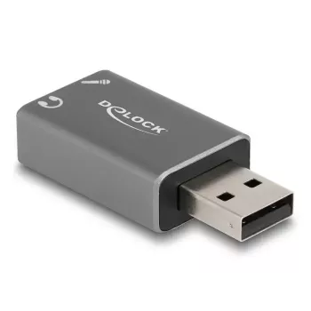 DeLOCK External USB Sound Card USB-A male to 2 x 3.5 mm Stereo