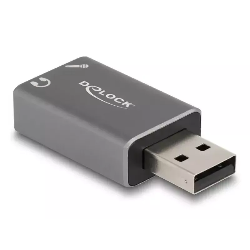 DeLOCK External USB Sound Card USB-A male to 2 x 3.5 mm Stereo