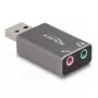 DeLOCK External USB Sound Card USB-A male to 2 x 3.5 mm Stereo
