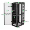 APC NetShelter SX, Server Rack Enclosure, Gen 2, 52U, 2436H x 800W x 1200D mm, with Sides, Black