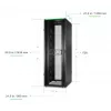 APC NetShelter SX, Server Rack Enclosure, Gen 2, 52U, 2436H x 800W x 1200D mm, with Sides, Black