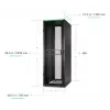 APC NetShelter SX, Networking Rack Enclosure, 48U, 2258H x 750W x 1200D mm, with Sides, Black