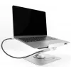 Laptop & tablet stand DeLOCK 18457 Silver Aluminium 360° rotation