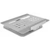 Laptop & tablet stand DeLOCK 18457 Silver Aluminium 360° rotation