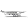 Laptop & tablet stand DeLOCK 18457 Silver Aluminium 360° rotation