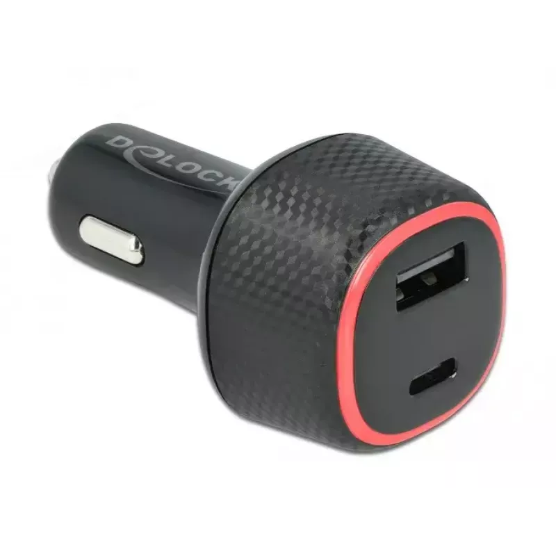 Car charger DeLOCK 64108 USB Type-C PD 3.0 and USB Type-A 63 W