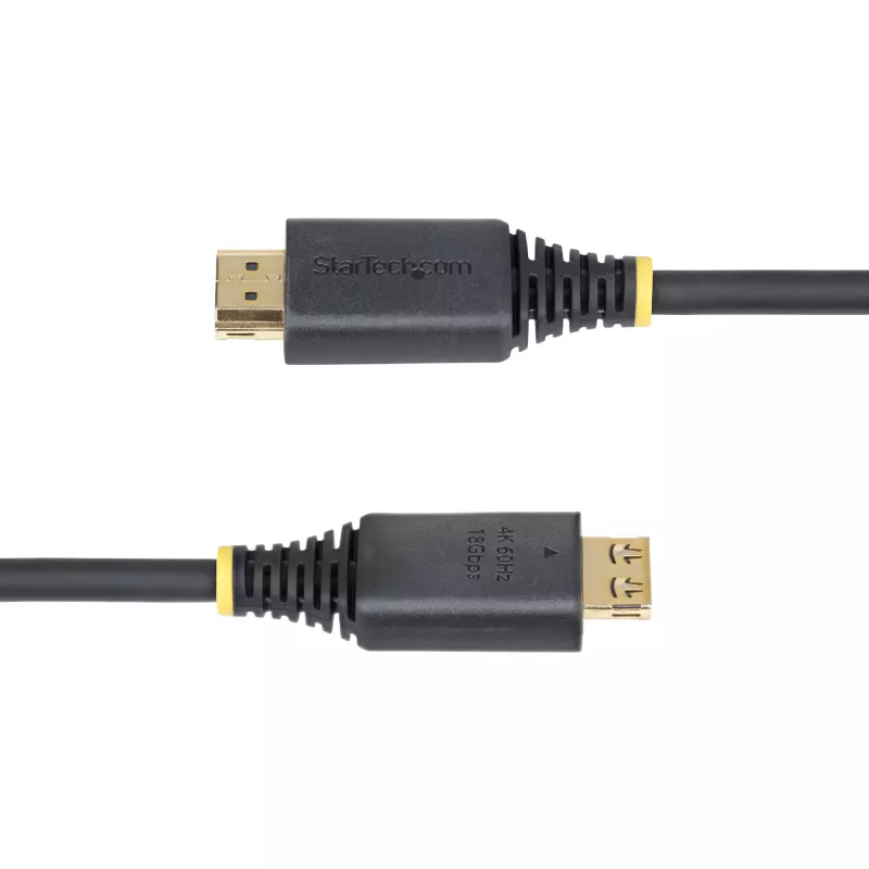 StarTech.com 3m (10ft) High Speed HDMI Cable with Gripping Connectors, 4K 60Hz/1440p 144Hz, HDR10/HDCP 2.2/ARC, 18Gbps, UHD HDMI Cord for TV/Monitor/Display, TPE Jacket