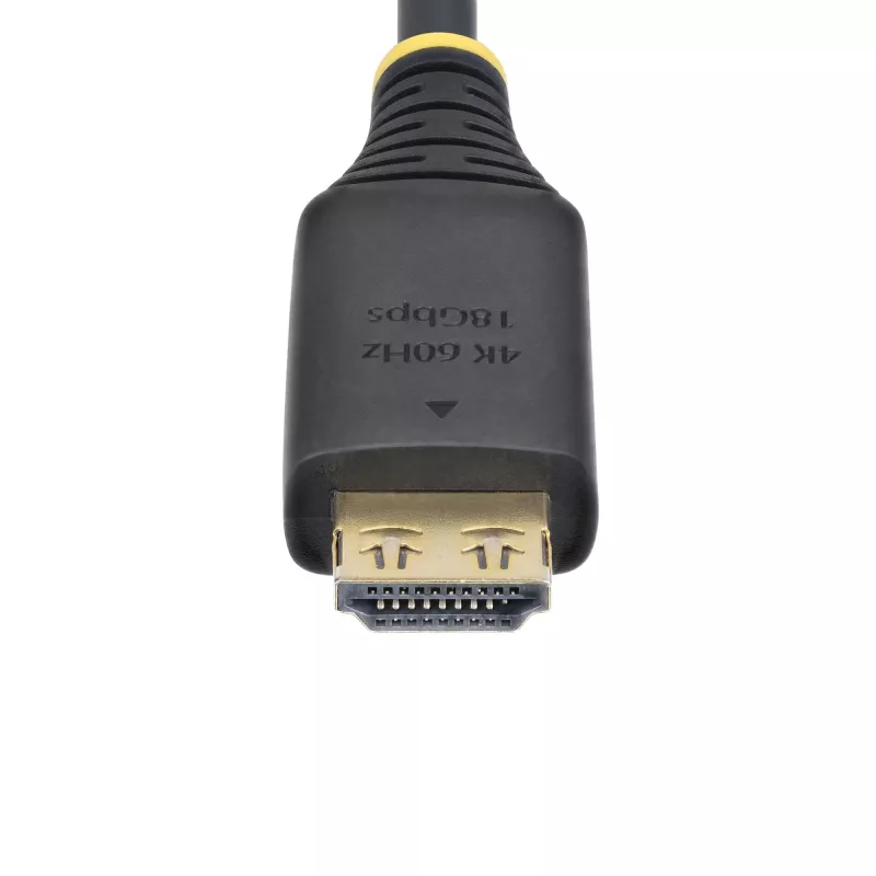StarTech.com 2m (6ft) High Speed HDMI Cable with Gripping Connectors, 4K 60Hz/1440p 144Hz, HDR10/HDCP 2.2/ARC, 18Gbps, UHD HDMI Cord for TV/Monitor/Display, TPE Jacket
