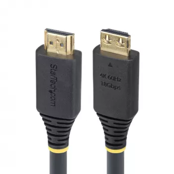 StarTech.com 7m (23ft) High Speed HDMI Cable with Gripping Connectors, 4K 60Hz/1440p 144Hz, HDR10/HDCP 2.2/ARC, 18Gbps, UHD HDMI Cord for TV/Monitor/Display, TPE Jacket