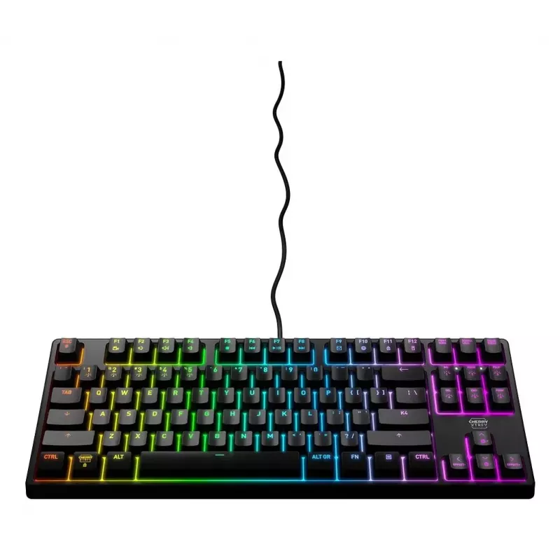 CHERRY XTRFY K4V2 RGB TKL keyboard Gaming USB QWERTY Portuguese Black