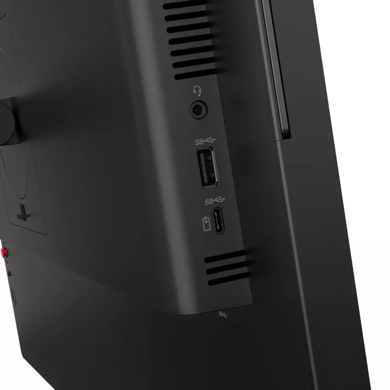 24 inch Lenovo ThinkVision T24-4v IPS LCD monitor, 1920×1080 Full HD, 6 ms, 250 cd/m², built-in speakers, USB hub, VESA, height adjustable, black