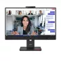 24 inch Lenovo ThinkVision T24-4v IPS LCD monitor, 1920×1080 Full HD, 6 ms, 250 cd/m², built-in speakers, USB hub, VESA, height adjustable, black