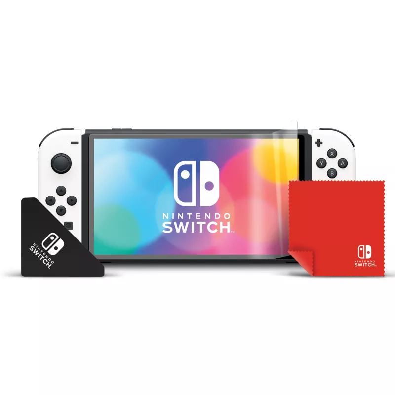 PDP Nintendo Switch & OLED Multi Screen Protector Kit, Screen protector, Nintendo Switch, Transparent, Scratch resistant, Shatterproof, Clear screen protector, Nintendo