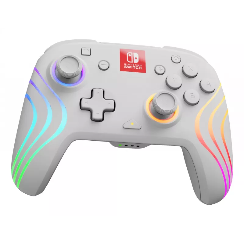 PDP Afterglow Wave White Gamepad Analogue / Digital Nintendo Switch, Nintendo Switch OLED