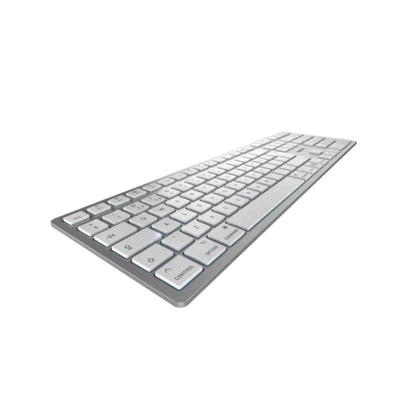 CHERRY KW 9100 SLIM FOR MAC keyboard Universal USB + Bluetooth QWERTY Nordic Silver