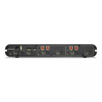 KVM switch Belkin Universal 2nd Gen — 2-port secure KVM, HDMI/DisplayPort, 4K@60Hz, USB keyboard/mouse, black, rack-mount