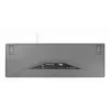 Cherry full-size wired keyboard Stream — QWERTZ layout, scissor switches, USB, 1.8 m cable, light grey