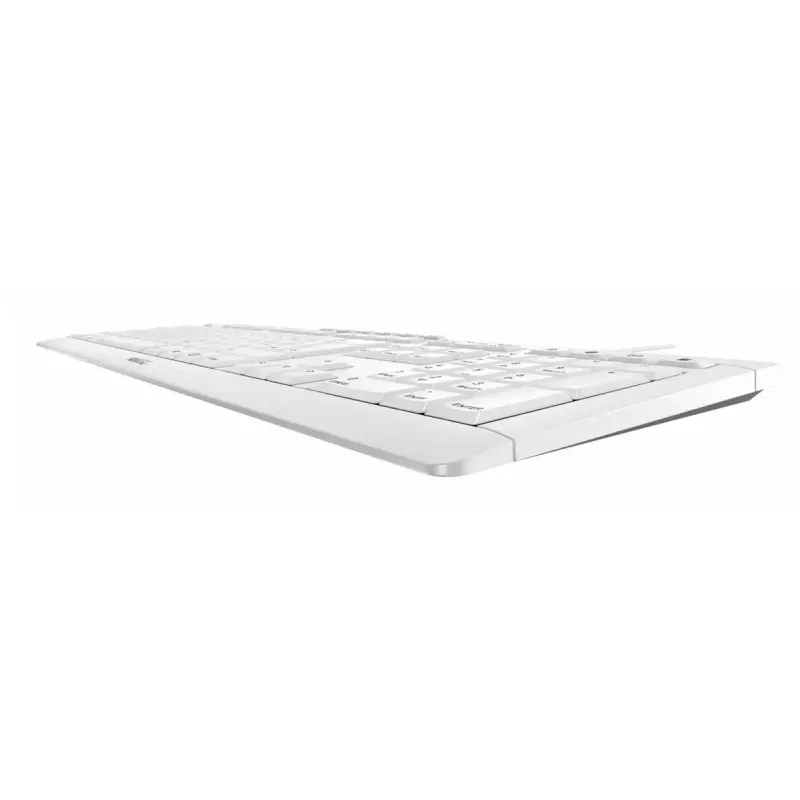 Cherry full-size wired keyboard Stream — QWERTZ layout, scissor switches, USB, 1.8 m cable, light grey