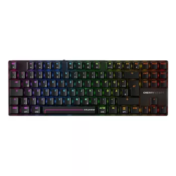 Wireless gaming keyboard CHERRY MX 8.2 Pro TMR — Tenkeyless, QWERTZ German, USB + RF + Bluetooth, RGB, 88 keys, Black