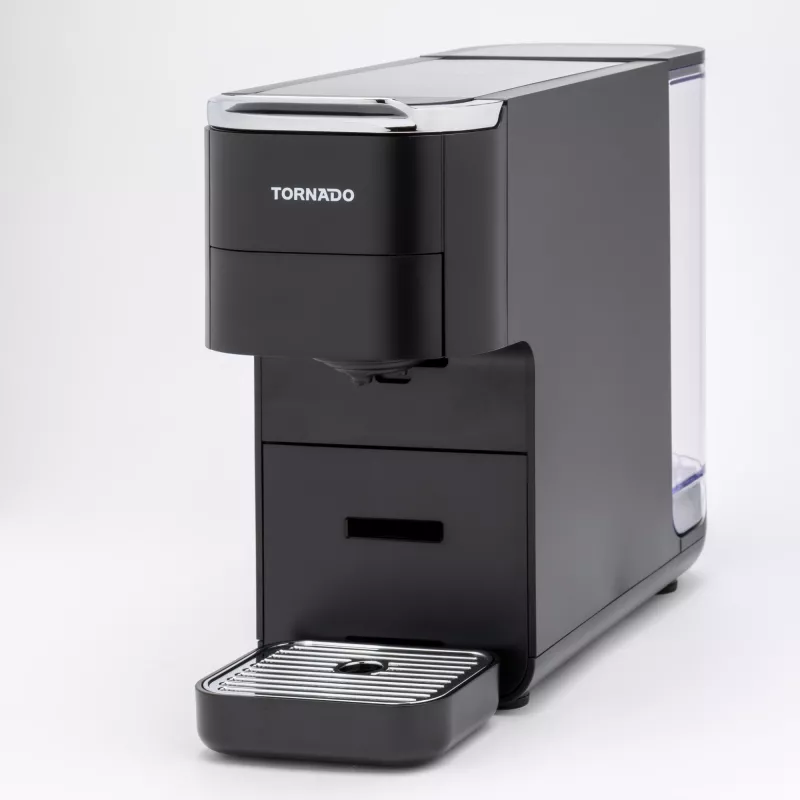 TORNADO TCM7042-GS | 5-in-1 Multi-Capsule Coffee Machine, Capsule coffee machine, 1.5 L, Coffee capsule, Ground coffee, 1350 W, Black